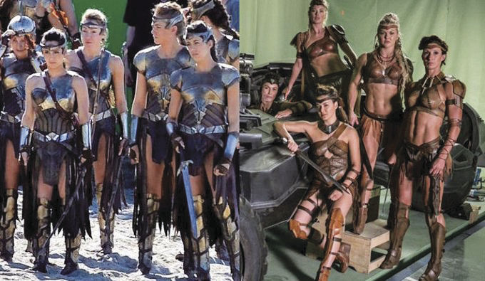 Audiences from "Wonder Woman" and "Justice League" play an interesting game of "spot the difference."