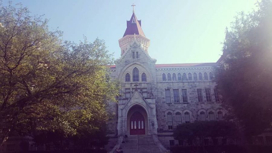 St. Edward's campus' quiet before the storm of finals in the next coming weeks.