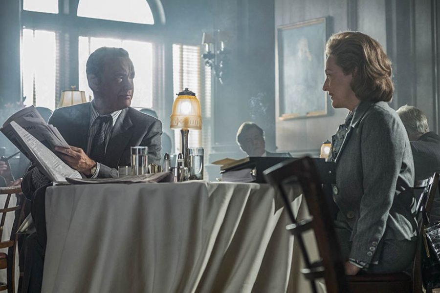 Meryl Streep stars as Katharine Graham in "The Post" while Tom Hanks stars as Ben Bradlee.