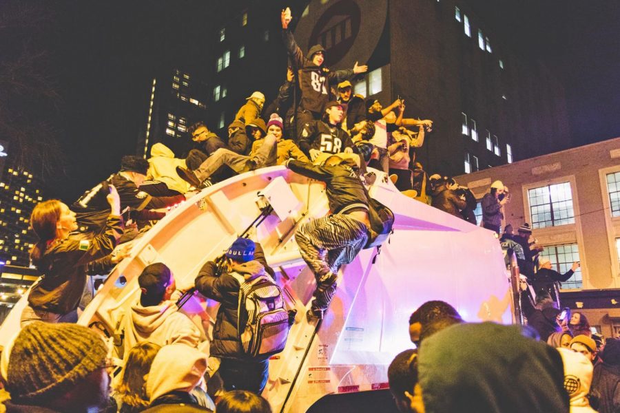 All+together+there+were+only+four+arrests+made+during+the+riots+in+Philadelphia+after+the+Super+Bowl.