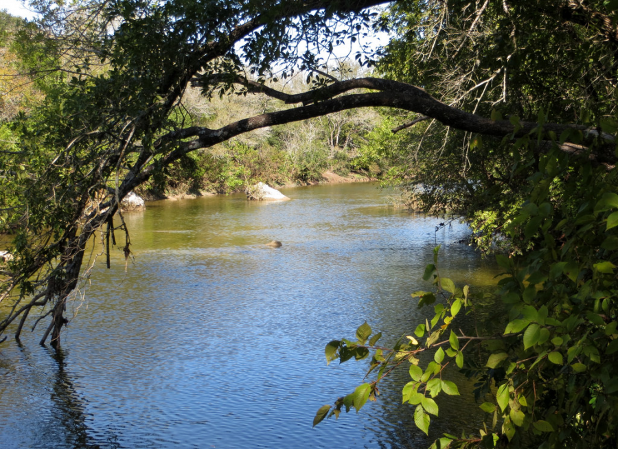 Hike enough to cool off in the river