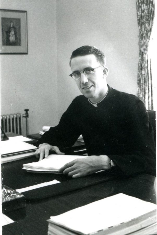 Former President Fleck at his desk