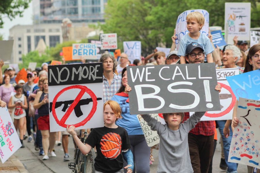 Students as young as young as fifth grade attended the march to voice their first-hand concerns with gun safety in school. 