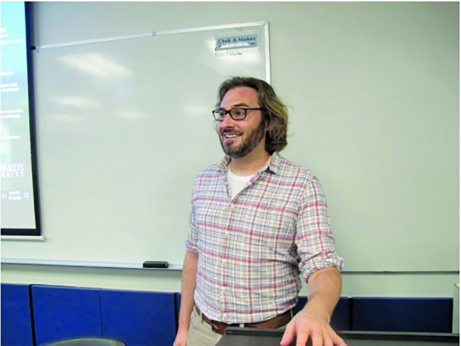 Tim Appigani encourages students to have challenging discussions. 