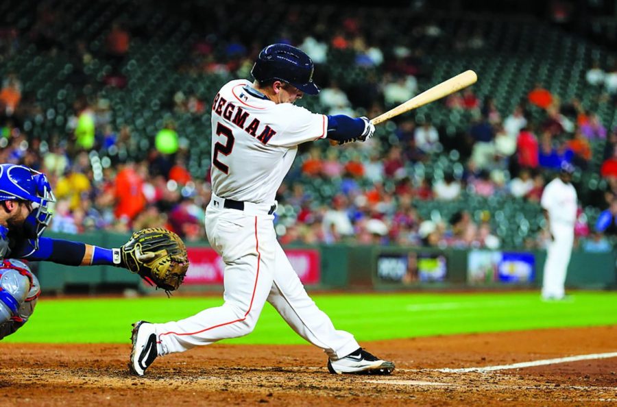 Alex Bregman batted an impressive .556 to help sweep Cleveland Indians. 