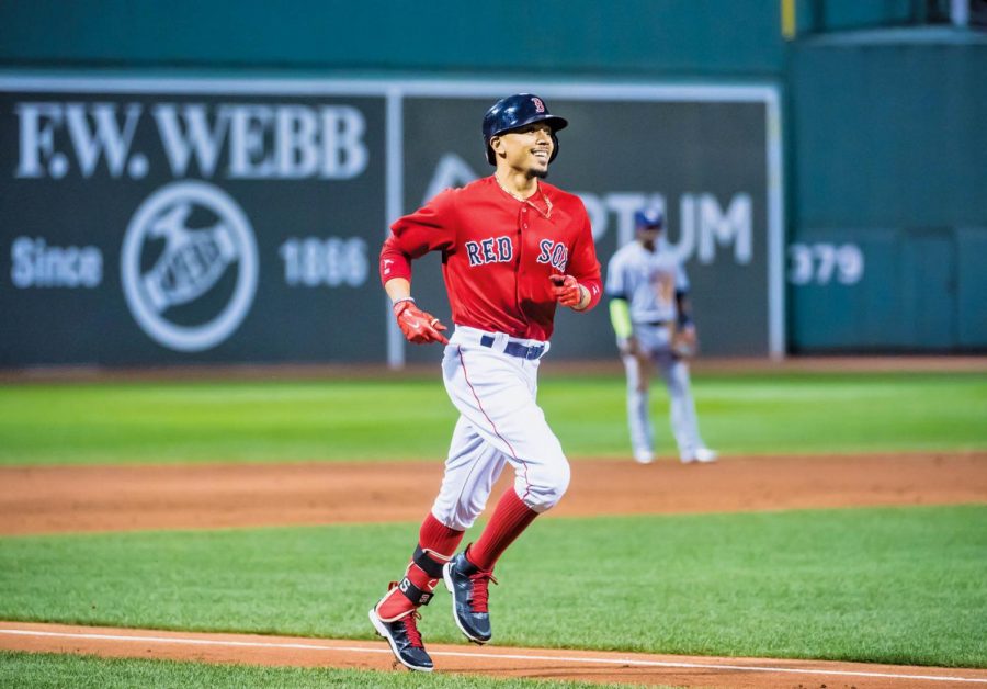 Mookie+Betts+leads+the+Red+Sox+to+the+World+Series+for+first+time+since+2013.