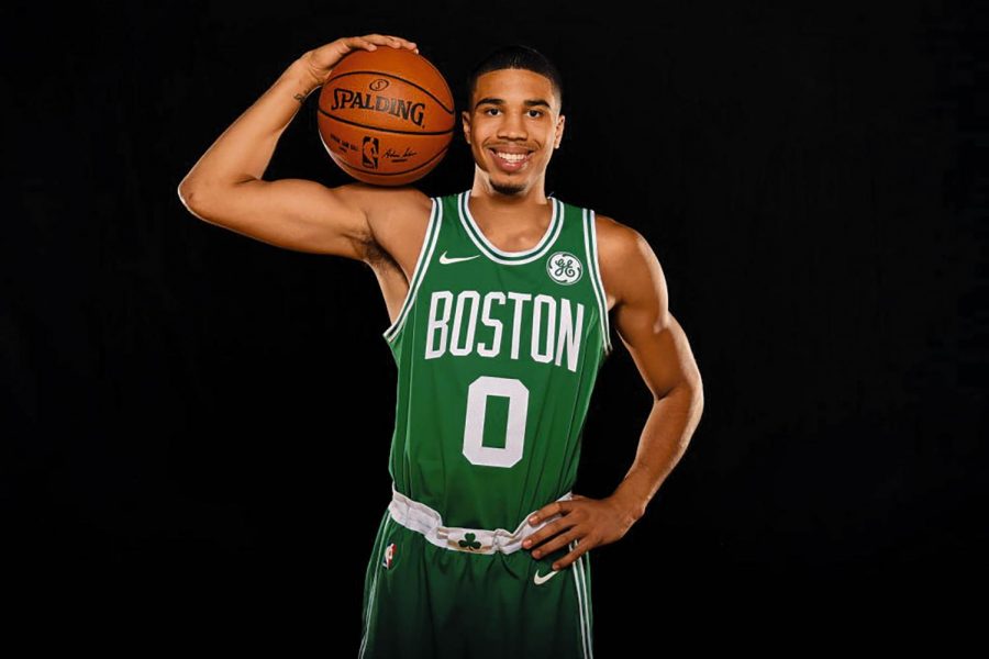 Jayson Tatum holds his own against Eastern Conference rivals 76ers in sophomore debut.