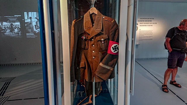 The child dressed in the Hitler costume was 5 years old.