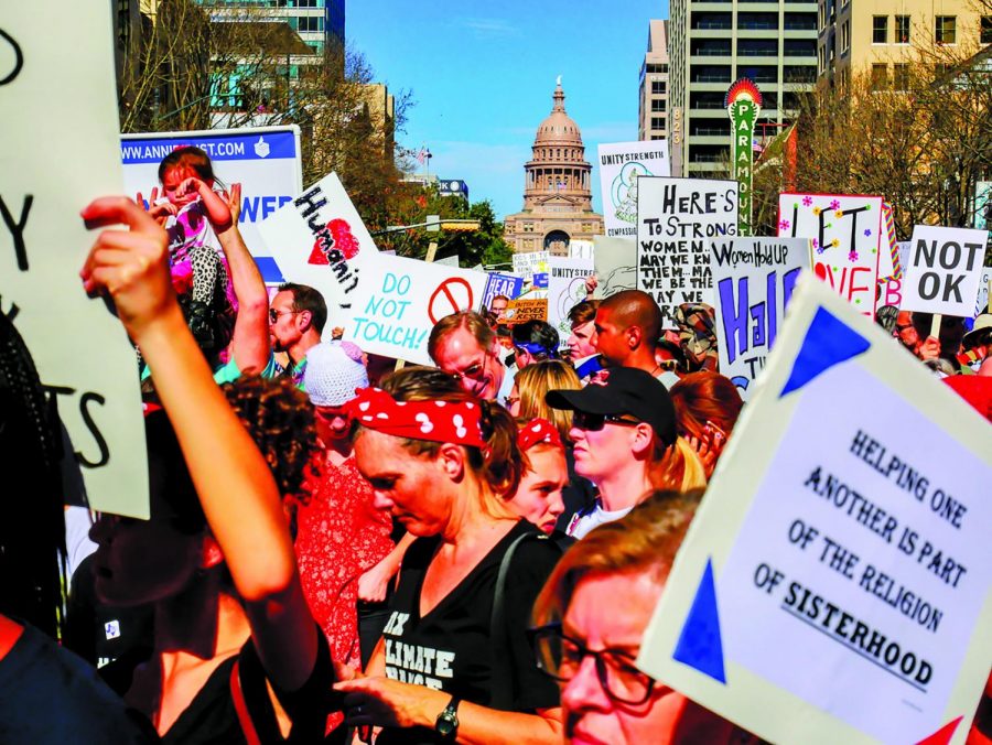 Austinites gathered for the Womens March back in 2017. The Womens March dates back to 1908 and takes place in multiple cities.