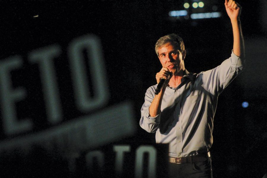 Beto+ORourke+campaigned+several+times+during+his+2018+senate+run%2C+including+speaking+at+a+free+concert+%28pictured+above%29.+He+returned+to+the+capital+city+to+kick+of+his+2020+president+run.