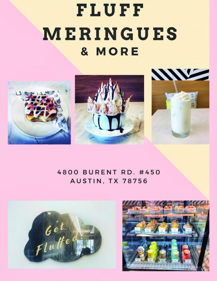 Pictured above are some of the many treats and desserts offered by Fluff Meringues & More. While the company has been around since 2015, they opened a brick and mortar store in Sept. 2018. 