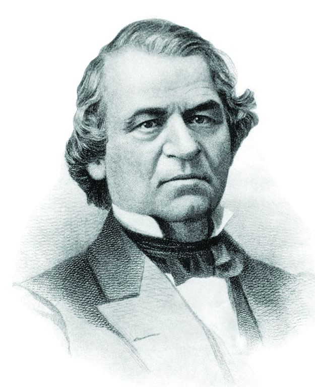 Andrew Johnson became president after President Abraham Lincoln was assassinated in 1865.  He was impeached three years later and was one vote shy of being convicted in Senate. 