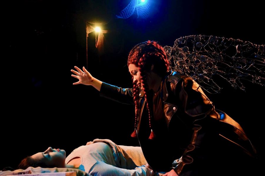Abigail Cortinas (left) as Marisol and Sierra Sterling as her guardian Angel. "You know, after Marisol has her interaction with the angel, she clearly says, “A beautiful black angel!” [Jose Rivera] could’ve not said that; he could’ve [just] said a beautiful angel," Sterling says.