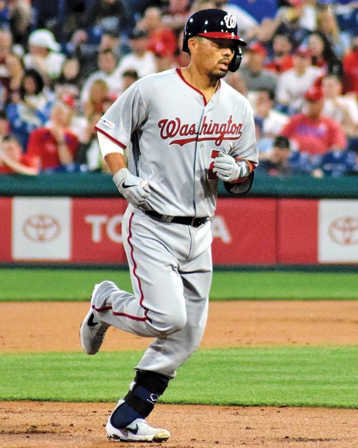 Washington+Nationals+catcher+Kurt+Suzuki+made+headlines+not+for+his+team%E2%80%99s+World+Series+title%2C+but+for+controversial+footage+that+showed+him+donning+Trump%E2%80%99s+%E2%80%9CMAGA%E2%80%9D+hat+during+the+team%E2%80%99s+White+House+visit.