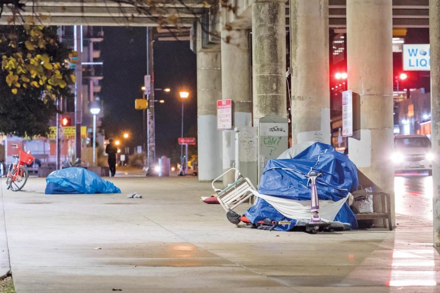 Encampments in underpasses were cleared out on Nov. 4. While people’s personal belongings were spared, most  items in the encampments were removed.