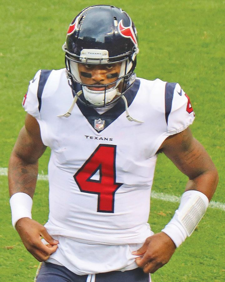 Texans+quarterback+Deshaun+Watson+is+only+the+second+quarterback+this+season+to+defeat+the+10-2+Patriots.+With+an+8-4+record%2C+Watson+is+leading+the+Texans+to+the+top+of+the+AFC+South.