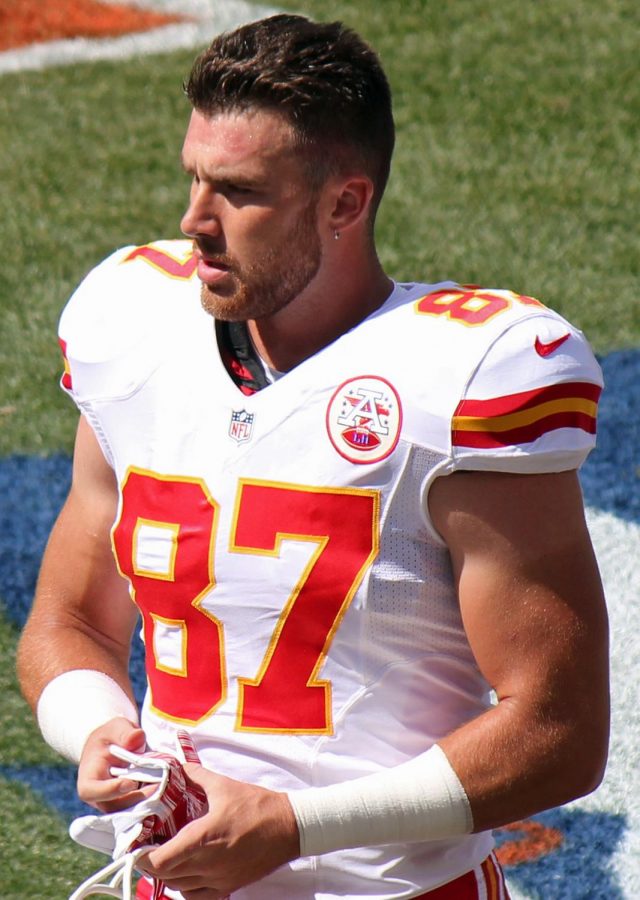 Chiefs+tight+end+Travis+Kelce+played+a+key+role+in+the+2020+Super+Bowl+as+he+hauled+in+43+yards+and+a+touchdown.+