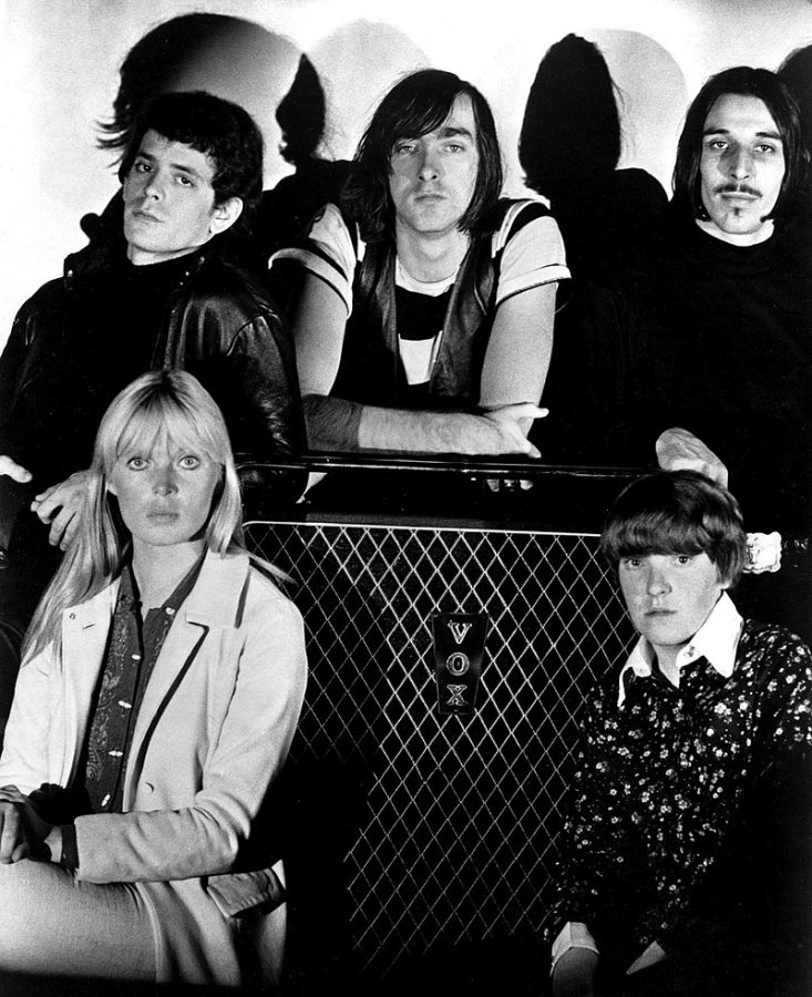 Lou Reed (top left), Sterling Morrison, John Cale, Maureen Tucker and Nico pose in a press photo for their debut album, “The Velvet Underground and Nico.” All of The Velvet Underground’s albums made the Billboard 200 list for multiple weeks. 