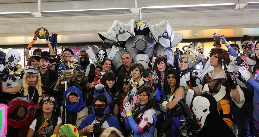 Attendees of the 2016 New York Comic Con gather in celebration of pop culture. Overwatch featured under the video games section, but its increasingly popular league schedule is now under threat from the coronavirus.