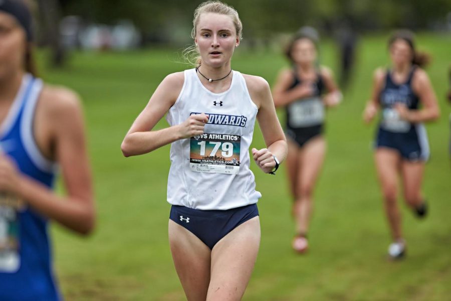 Cecelia Hinz, one of the two seniors on the womens cross country team, made her mark on and off the field as she earned a 2019 Lone Star Conference Academic All-Conference selection.