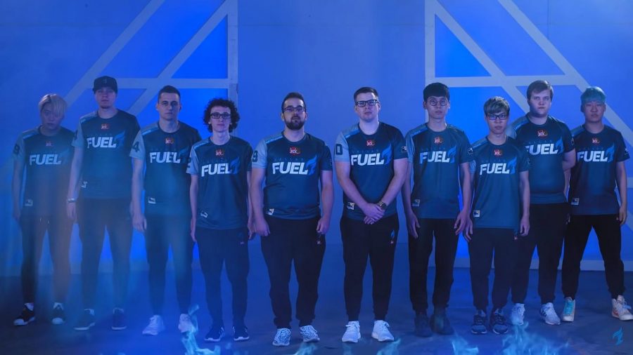 The Dallas Fuel's roster pictured before the start of the 2019 season. This year, they are starting to build up momentum after a disappointing 0-2 start.