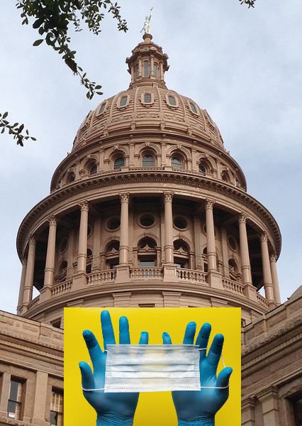 Texans ready to get back on their feet were spotted protesting at the Texas State Capitol on April 18. Mayor Steve Adler said the arrangement was dangerous and "selfish."