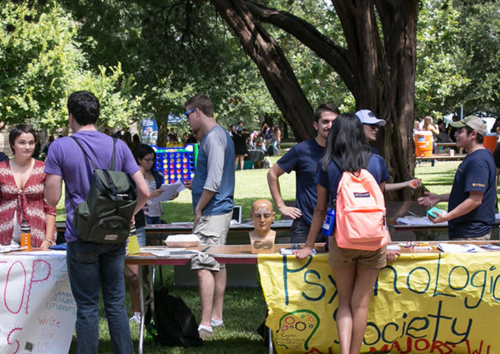 Students gather on Rags lawn to partake in The Involvement Fair. The event is a chance for clubs to reach out to potential members and share what their club does and how students can get involved. If you are looking for information on what your club is doing for the rest of the semester due to COVID-19 reach out to them through their Collegiate Link page through MyHilltop.