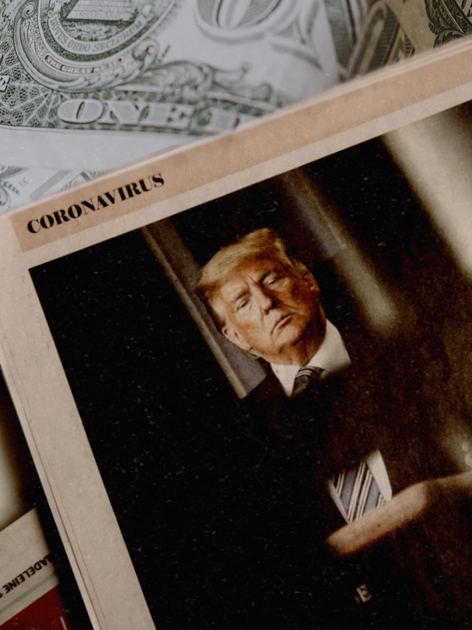 There was a closeup of Trump's notes circulating Twitter. Trump crossed out "Corona" and replaced it with "Chinese" Virus as he spoke with his coronavirus task force at the White House on March 19.