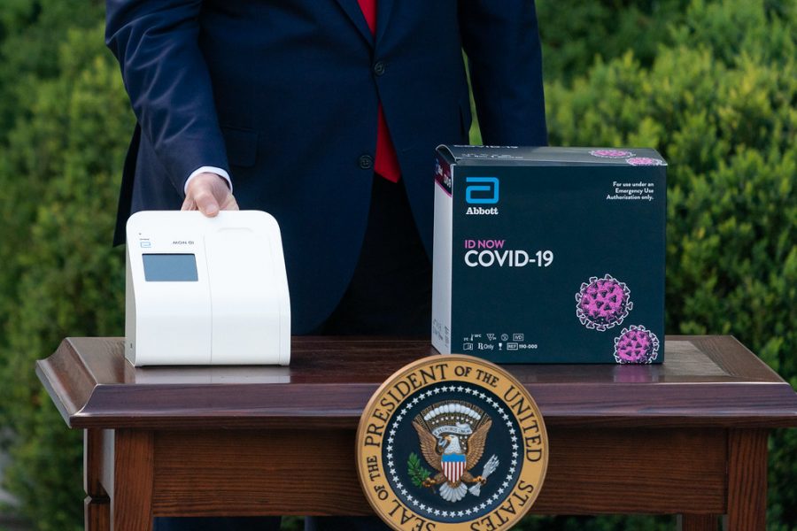 President Donald Trump was treated with an experimental antibody treatment for COVID-19.  He was discharged from the hospital on Mon. Oct. 5 at 5:30 pm.  