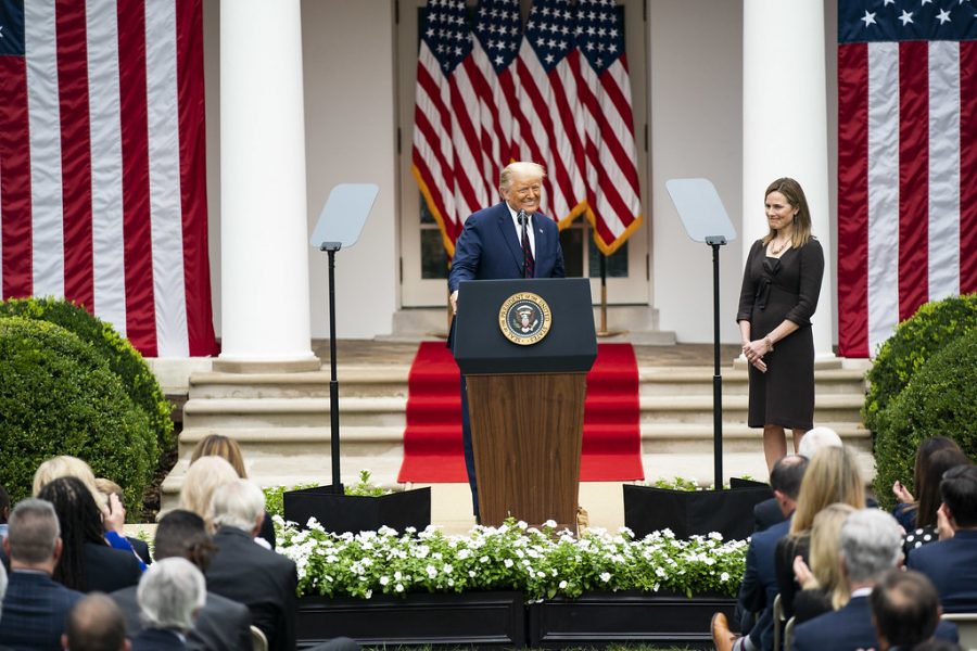 Barrett's nomination is highly disputed due to its close proximity to the 2020 presidential elections. 