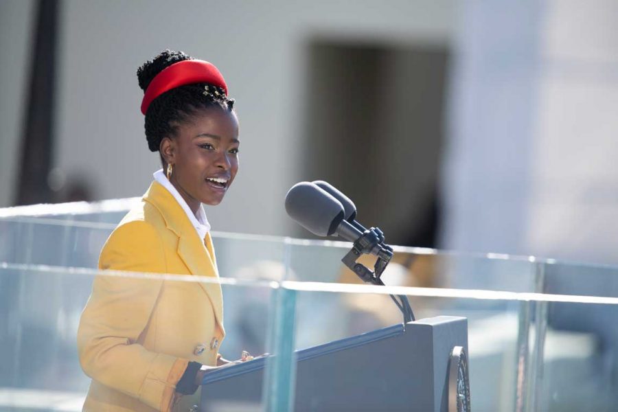 Amanda Gorman is a poet and activist. Gorman is the youngest inaugural poet ever and recited at President Biden's inauguration.