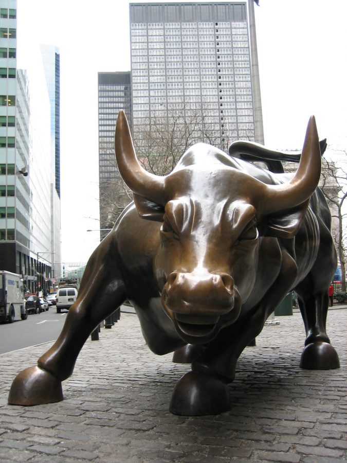 The New York Stock Exchange bull.