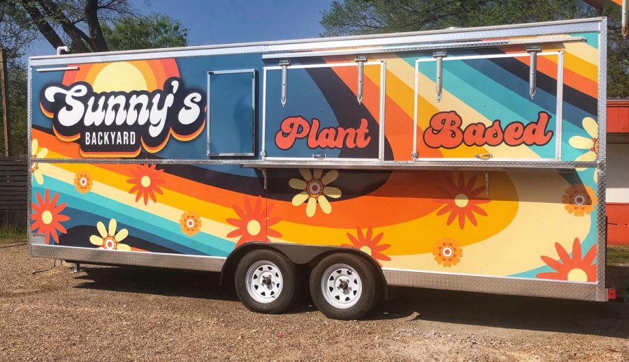 Sunny's Backyard is located off East 7th Street. The food truck offers vegan pub food, along with craft beer and cocktails. 