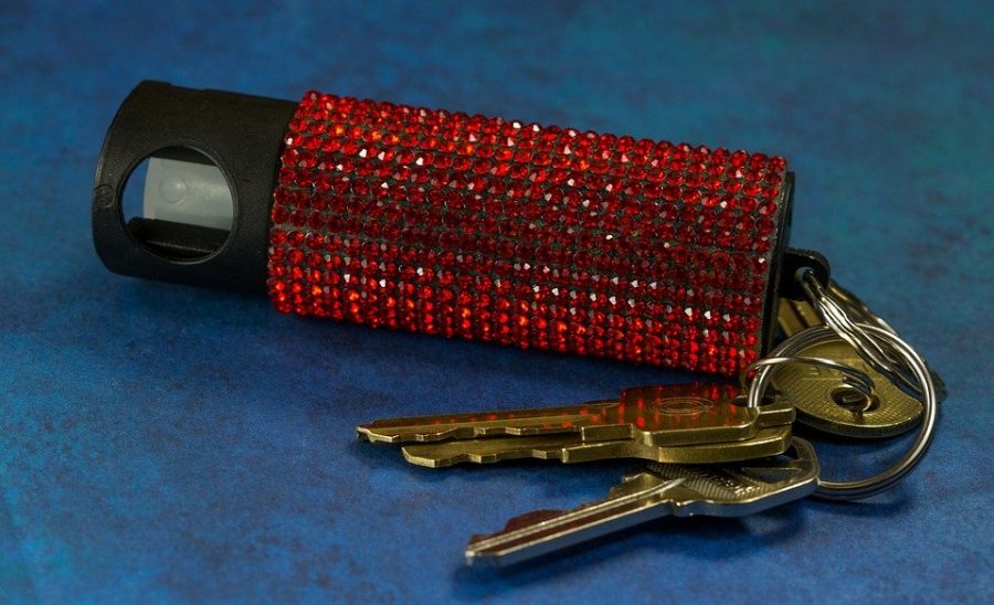 Many women choose to carry around protective devices on their key chains like pepper spray or tasers. 