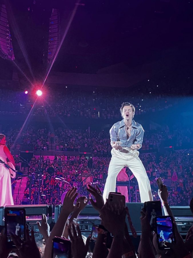 Harry Styles performing for Love On Tour in San Antonio, TX. 
