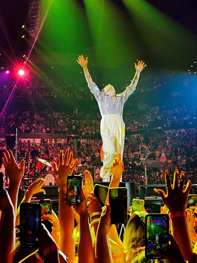 Beginning in Las Vegas, "Love on Tour" consists of 40 shows in total. The tour is in support of "Fine Line," the second album of Harry Styles.