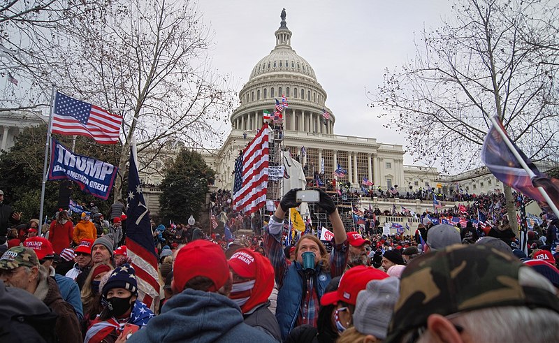 Trump Supporters storm the capitol on Jan. 6th to try and prevent congress from certifying Joe Biden's election. 