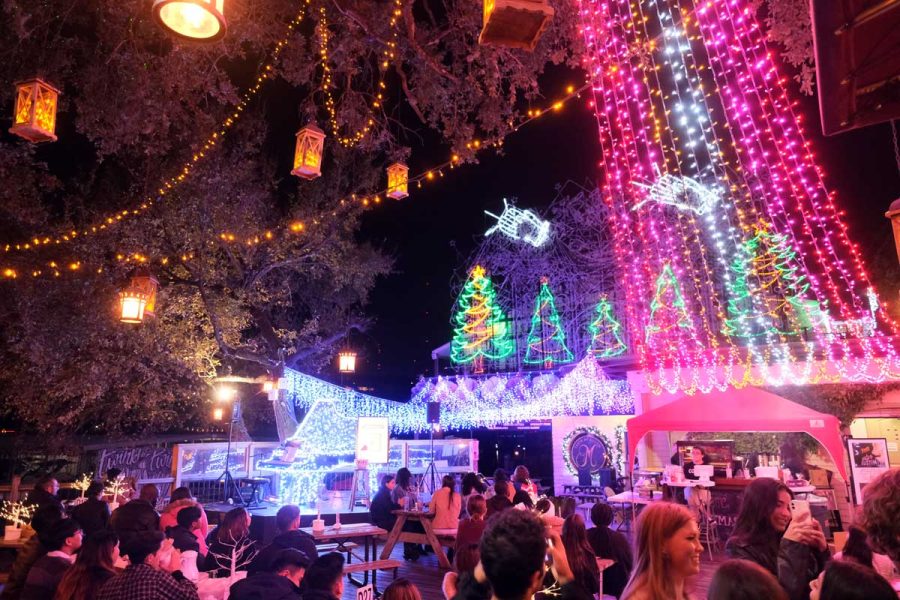 Mozart’s annual holiday light show has been an Austin tradition for years. The light show lasts from November to the beginning of January. 