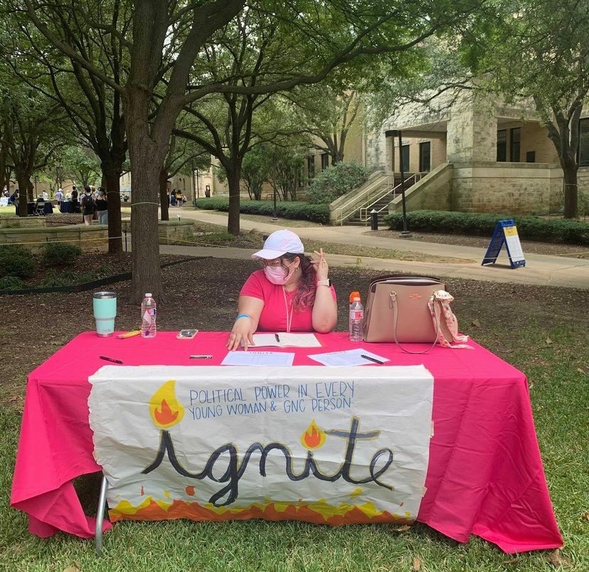 Ignite's stand at last semester's Involvement Fair.