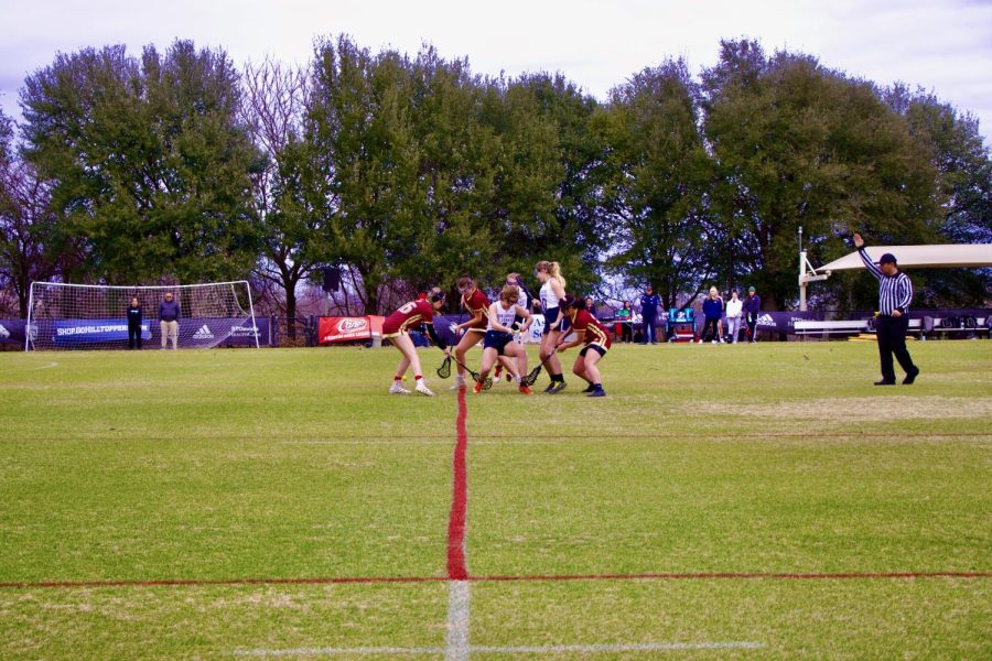 The women’s club lacrosse team allows students from all different walks of life to come together and play a team sport with fellow students. Whether you have years of experience or no experience at all the team continues to welcome players with open arms. 
