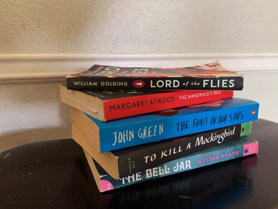 The specific materials requested to be removed vary from place to place. Several familiar books that have been used in high school English curriculum are now being considered "banned books". 