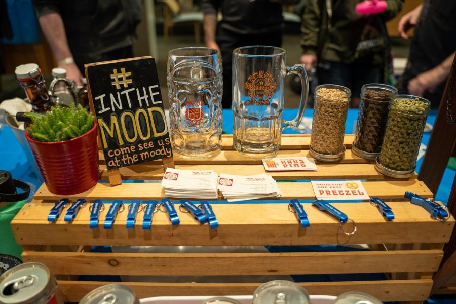 A display from Kokos Bavarian German Texan Brewery and Beer Hall.