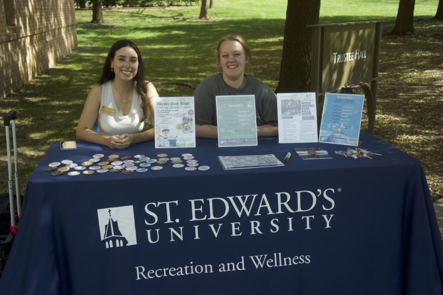 Peer Health Educators, Valentina Sarmiento and Madelyn Chronister, held the Healthy Relationships event to educate students on effective communication styles and interpersonal relationships.