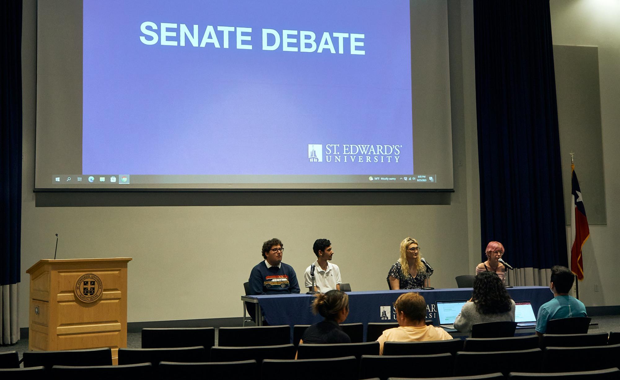 Debates for the 2023-2024 elections were held in the Jones Auditorium and allowed for candidates to speak on their campaign and plan for if they are elected.
