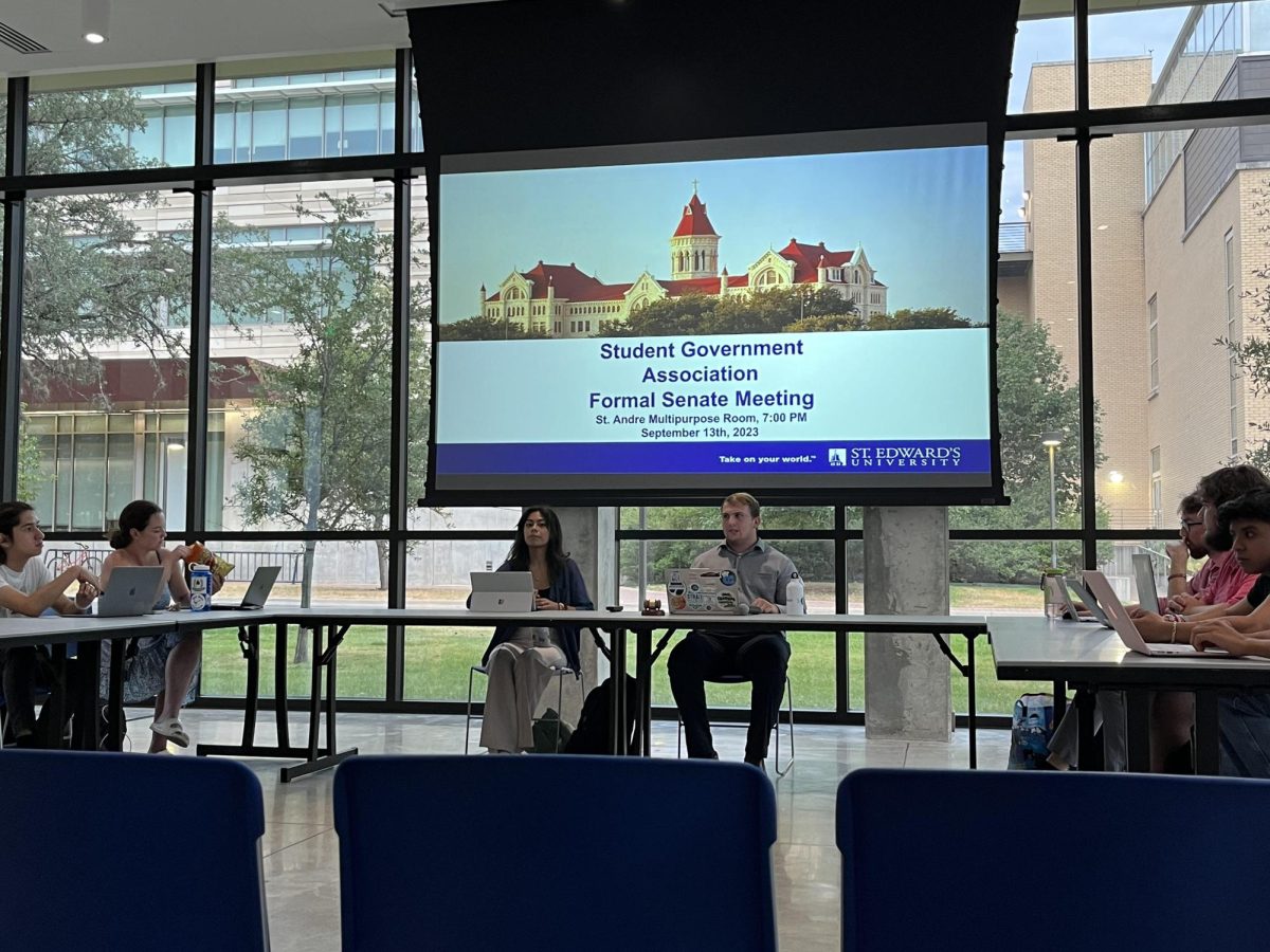 The first official senate meeting for Fall 2023 was hosted Wednesday in the St. Andre multipurpose room. The multipurpose room will be the new location for weekly senate meetings this semester. 