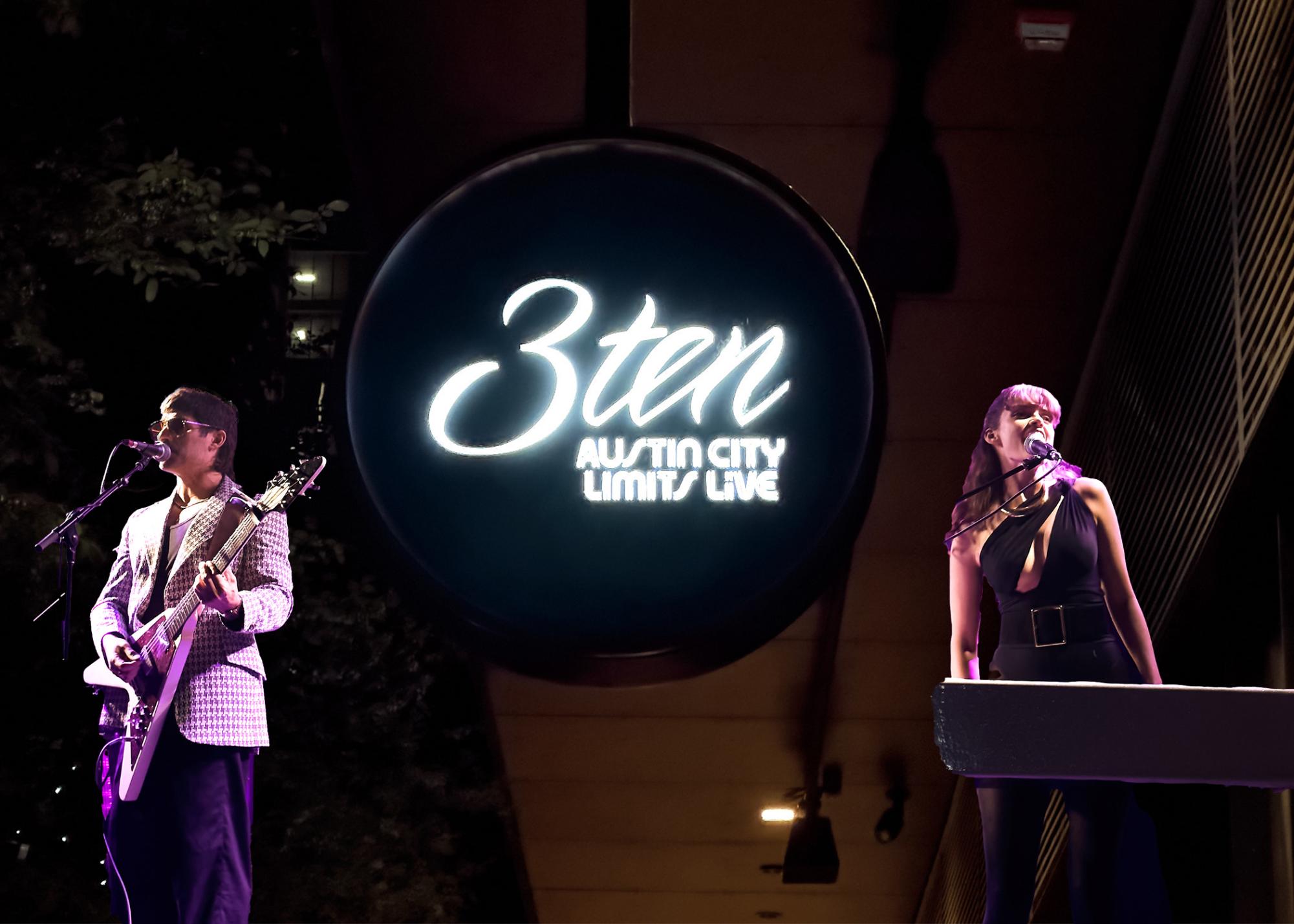 Musicians Jane Bryant and Daniel Leopold performed to a small crowd at 3TEN during weekend one of Austin City Limits music festival. 3TEN is dedicated to hosting a myriad of local up and coming artists.