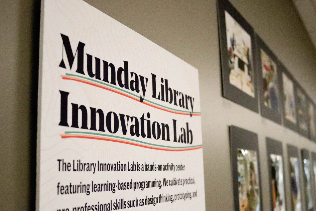 The Munday Library Innovation Lab is a new addition to campus, allowing students a creative and educational outlet. 