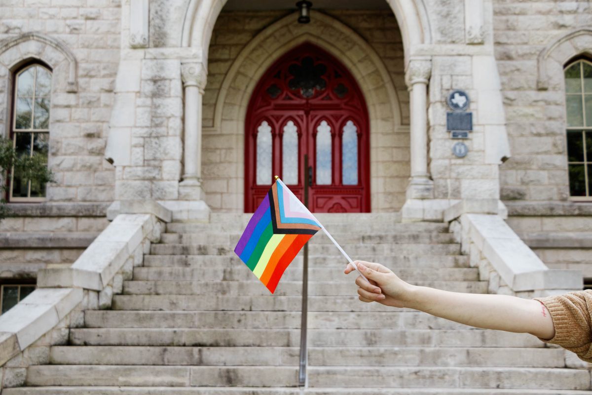 Students+at+St.+Edwards+University+are+taking+matters+into+their+own+hands+about+the+change+in+LGBTQ%2B+representation+across+campus.+An+anonymously-run+student+petition+is+calling+for+the+reinstallation+of+the+Pride+flag+that+once+hung+from+the+rafters+in+the+campus+coffeehouse.+