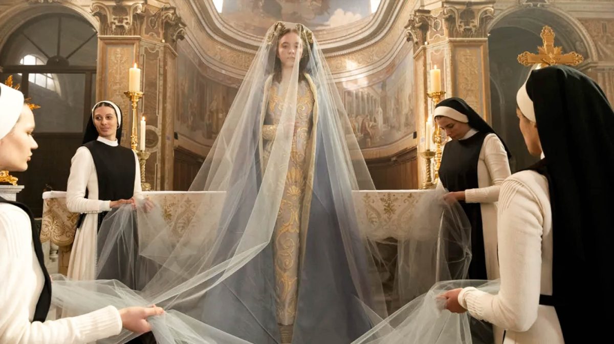 Sydney Sweeney as Sister Cecilia, an American nun in an Italian convent. As well as starring in the lead role, Sweeney is an executive producer of “Immaculate.”