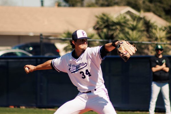 Granack pitches against Eastern New Mexico University during their series opener on Friday, Feb. 23. This season, Granack reached the milestone of 55 career starts, the most in program history. Through his career, he has pitched 295 innings.